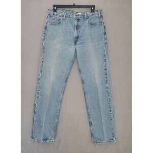 90's Levi's Men's Orange Tag 505 Straight Leg Regular Fit Jeans 38 X 32